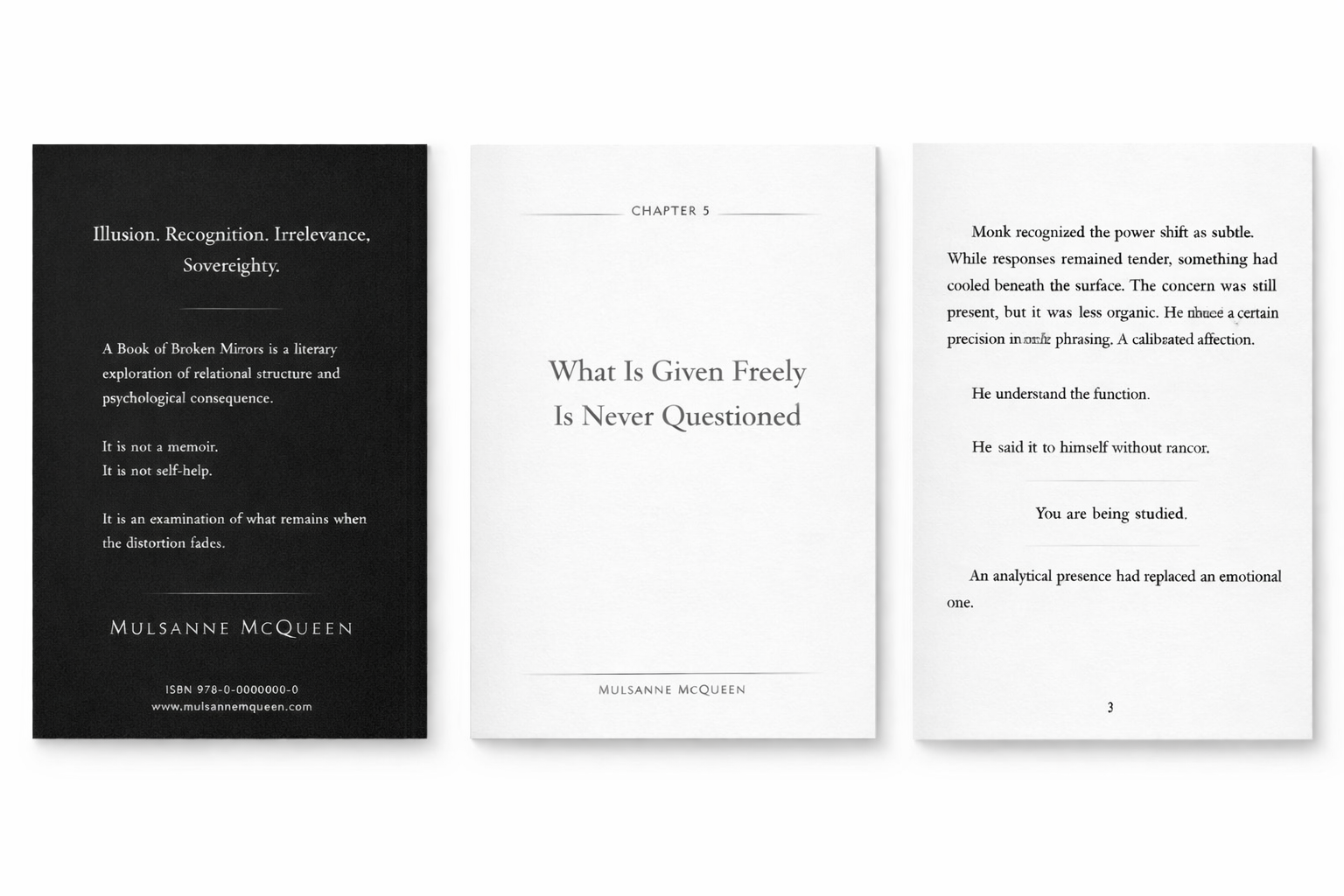 A Book of Broken Mirrors — Tier I (Digital Literary Edition)